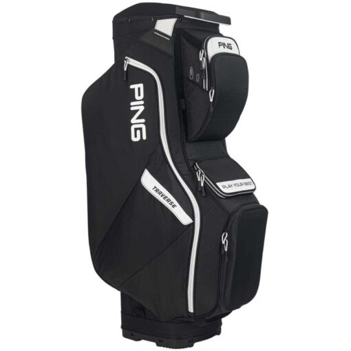 ping 2023 traverse cart bag black white itempicture