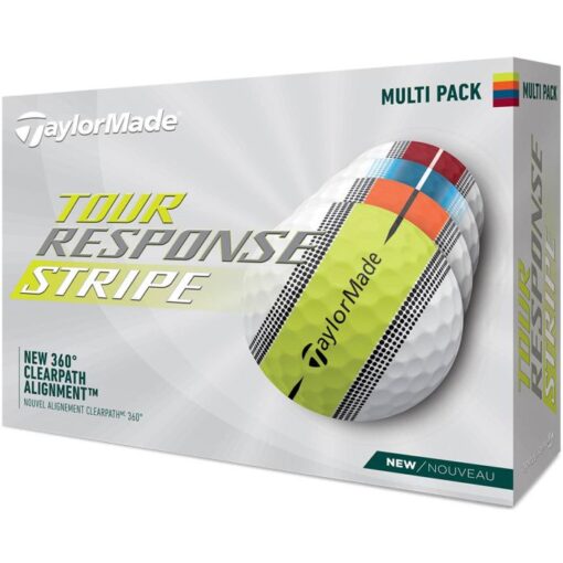 taylormade 2023 tour response stripe multicolor golf balls lid itempicture