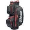 titleist 2022 cart 15 stadry cart bag black black red itempicture