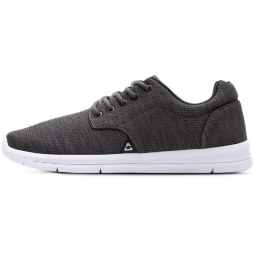 travismathew the daily knit shoes heather grey pinstripe profile itempicture